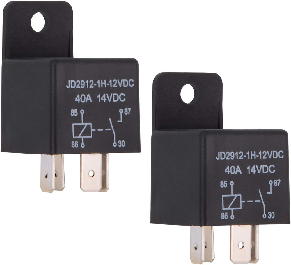 EHDIS Car Relay 4 Pin 12V 40Amp Spst Model No.: JD2912-1H-12VDC 40A 14VDC, Auto