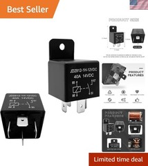Universal 2 Pack 12V Automotive Relay – 4 Pin Durable Car Starter Switch