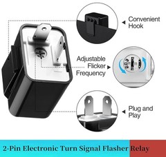 12V Speed Adjustable LED Electronic Flasher Relay – Perfect for Cars and Bikes