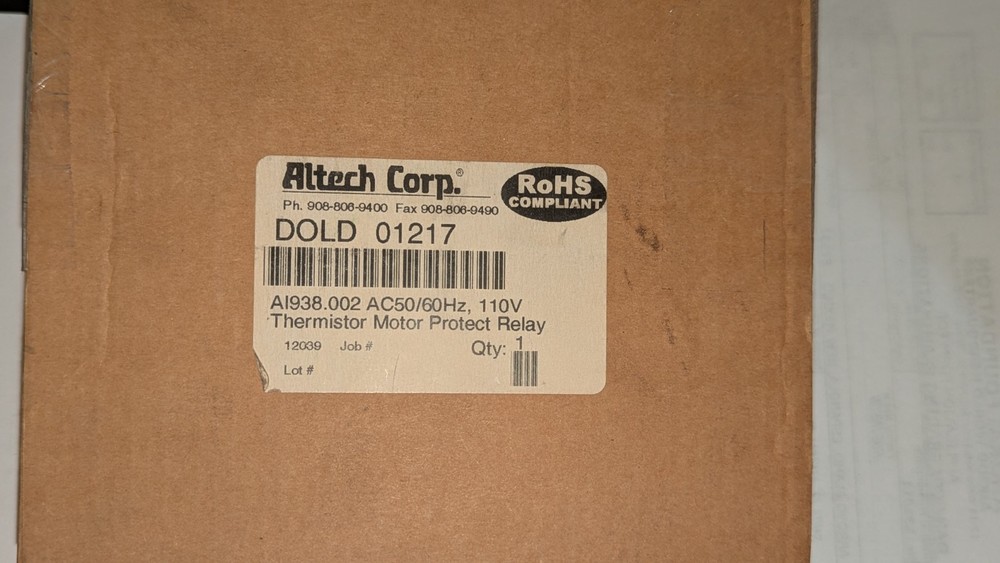 DOLD AI 938.002 Thermistor Motor Protection Relay AC50/60 HZ 110V