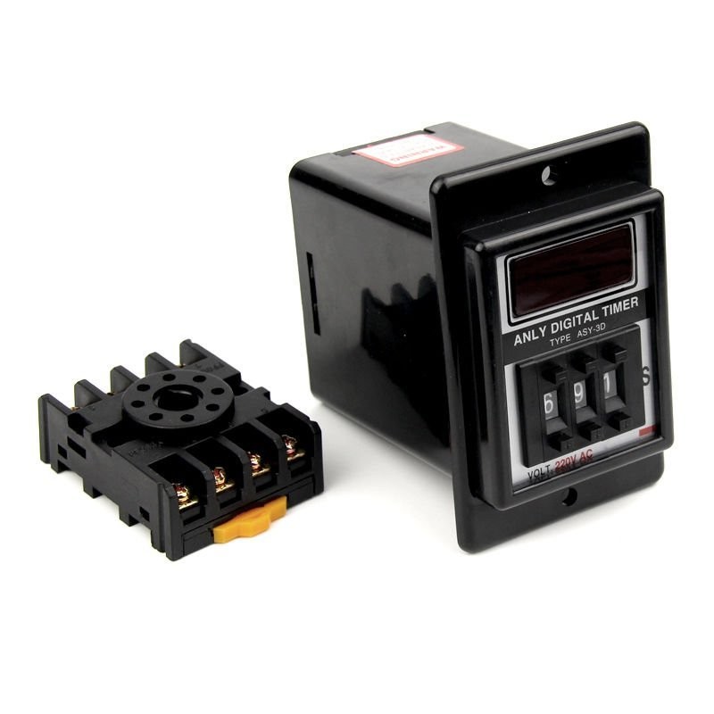 Digital Timer Switch Controller Programmable Countdown Time Relay 220V 1S-999S