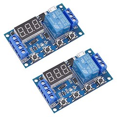 2 Pack DC 6-30V Timer Relay Module – Programmable Delay Relay Module