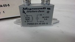 Magnecraft, 70S201-A-05-S, Panel Mount, 60 Vdc, 15 Vdc, 5 A