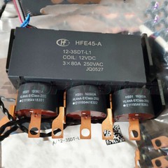 1PC HFE45-A 12-3SDT-L1 12VDC Single Coil Magnetic Retention Relay 3x80A 250VAC~