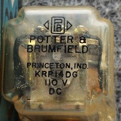 P&B Potter & Brumfield KRP-14DG General Purpose Relay 3PDT – 110V, 10A, 1.2W NOS