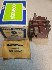 ESSEX / STEVECO RBM TYPE 192 90-355 3 POLE DOUBLE THROW RELAY