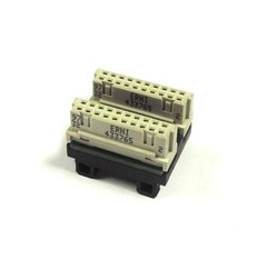 LOT OF 25 ERNI 433765 TWO PART EURO CONNECTOR 20 CONTACT(S), FEMALE, STRAIGHT
