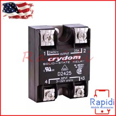 2PCS NEW Solid State Relay For Crydom D2425 Output 240VAC 25A Input 3-32VDC