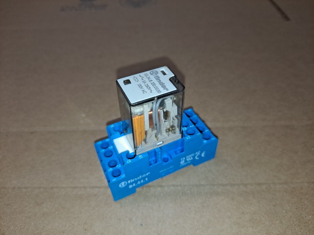 finder 55.34.8.120.0030 Relay w/ finder 94.44.1 Base Fast Shipping