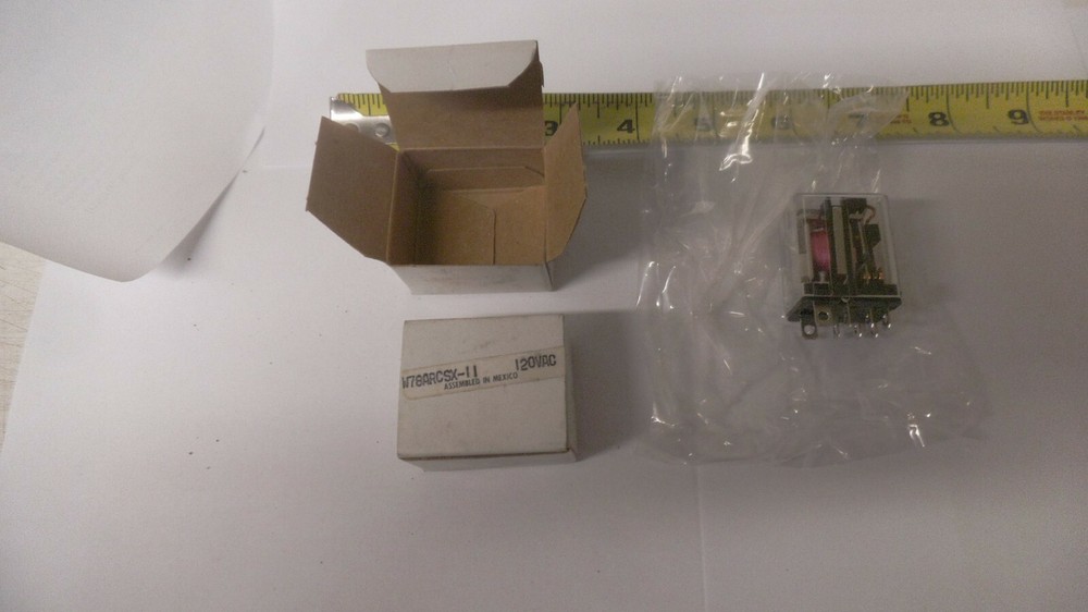 Lot of 2 pcs MagneCraft relays, W78ARCSX-11, 7 amp 120V, 10 amp 240V, 1/3 hp