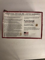 FUNCTIONAL DEVICES INC / RIB RIB2401B Enclosed Pre-Wired Relay, SPDT, 20A@277VAC