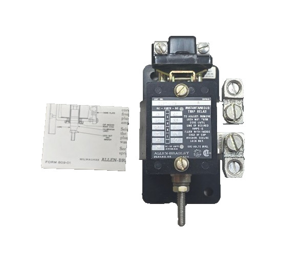 Allen Bradley 809-A09E Instantaneous Trip Current Relay P/n 809-A09E Ser.A