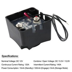 125A Voltage Sensitive Relay Dual Battery Isolator