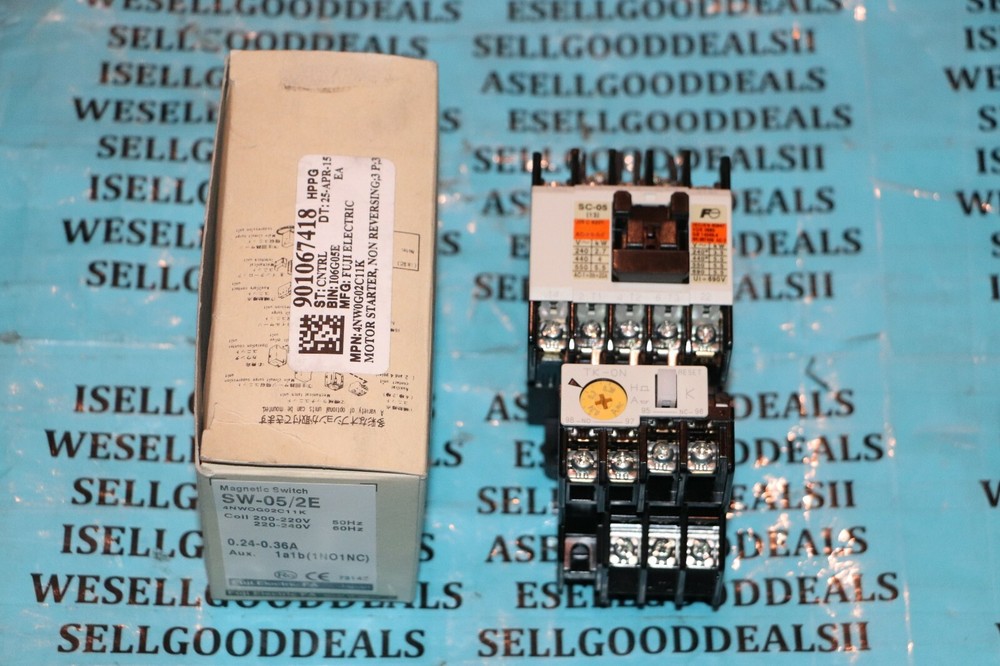 Fuji SW-05/2E Magnetic Switch 220-240VAC 0.24-0.36A 4NW0G02C11K New