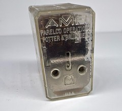 Potter Brumfield AMF R10-E3-Y4-S450 12VDC Relay Clear Case Vintage Industrial US