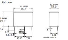 1 PC Omron, G5Q1A45DC relay. 5V coil, 10A contact,