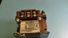 9565H2B POLES T.P.S.T. 115/200 VOLTS , 400 CYCLES COIL 28V. D.C. AN3339-1