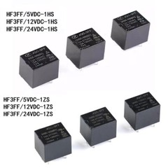 Relays HF3FF-JQC-3FF-005 012 024-1HS 1ZS 5V 12V 24VDC Power Relays 10A 4/5-Pin