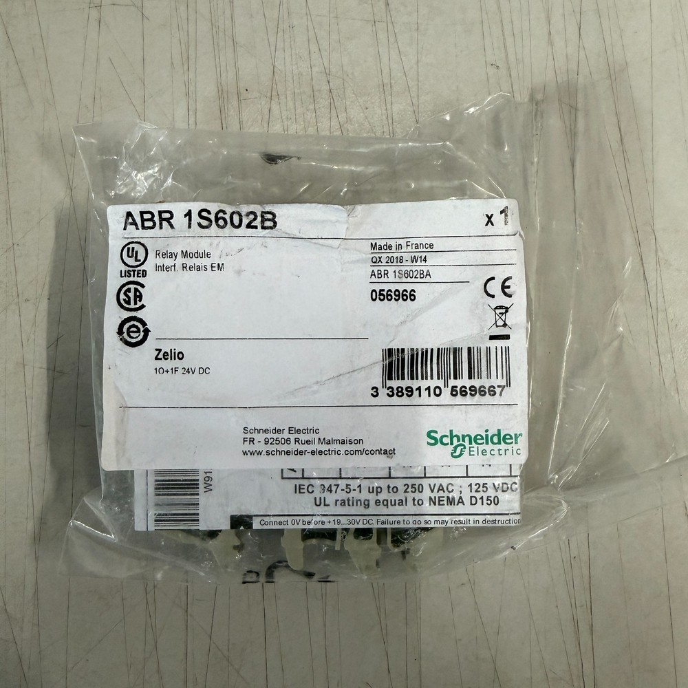 Schneider Telemecanique ABR 1S602B Output Interface Relay Module ABR1S602BA
