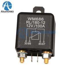 12V/24V 100A/200A 4Pin Automotive Relay Normally Open Switch Relay For Car Boat