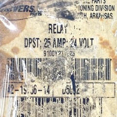Products Unlimited 9100Y211Q03 DPST Relay 25A 24V Coil 42-19736-14 HVAC New