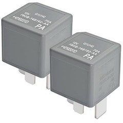 2Pcs 12VDC 70A 4-Pin Automotive Power Relay – High-Current Number of Items: 2