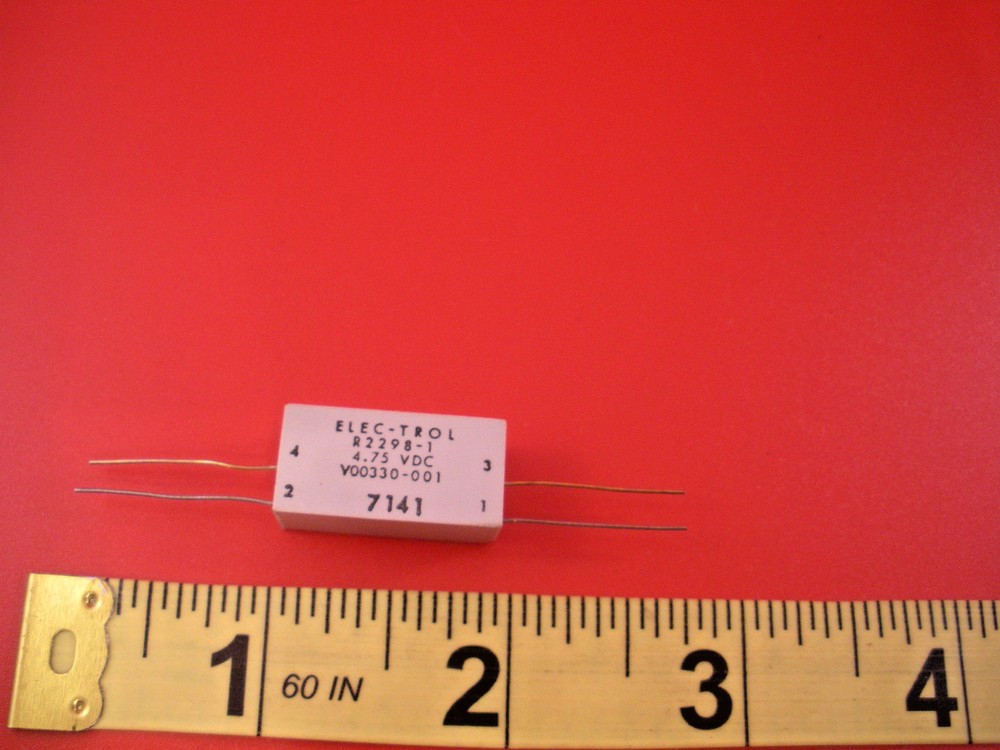 Elec-Trol R2298-1 Reed Relay V00330-001 4.75vdc 7141 4-Pin Dust Proof New Nos
