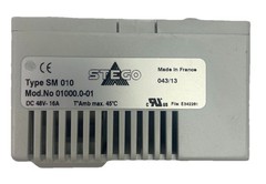 Stego Relay SM 010 Mod. No. 01000.0-01 DC 48V-16A Temp Amb max 45C DISCONTINUED