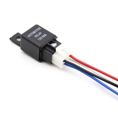 2Pcs Truck Car Electrical Relays 12V 40.0A SPST with 4 Terminals Wire Connectors