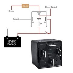 4 Pack Car Relay 4 Pin 12V 40 Amp Model No : JD2912-1H-12VDC 40A 14VDC, Car R…