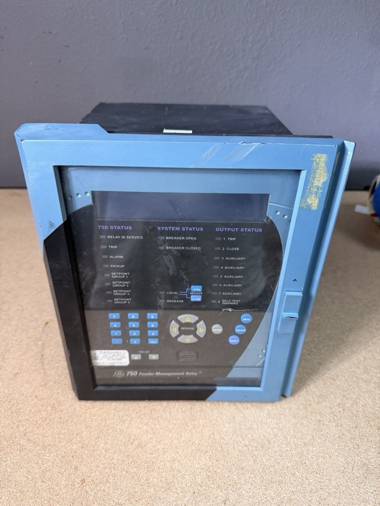 GE Feeder Managment Relay 750-P5-G5-S5-HI-A20-R-E, FOR PARTS/REPAIR