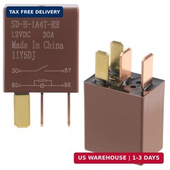 12V 30A 4 Pin Automotive Relay, Heavy Duty Stable Multi-Purpose Relay Waterproof