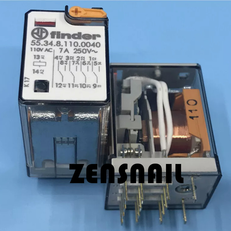 1PCS 55.34.8.110.0040 Relay 4PDT 110VAC 7A 14PINS Original NEW