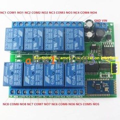 8 Channel 12V Bluetooth Relay Android Mobile Remote control Switch Motor Light