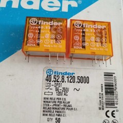 5PCS 40.52.8.120.5000 Type 40.52 Finder Automotive Relay 5A 120VAC