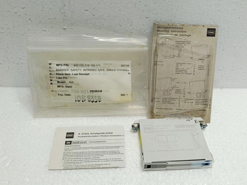 R. STAHL 9001/02-016-150-111 Intrinsically Safe Barrier NEW