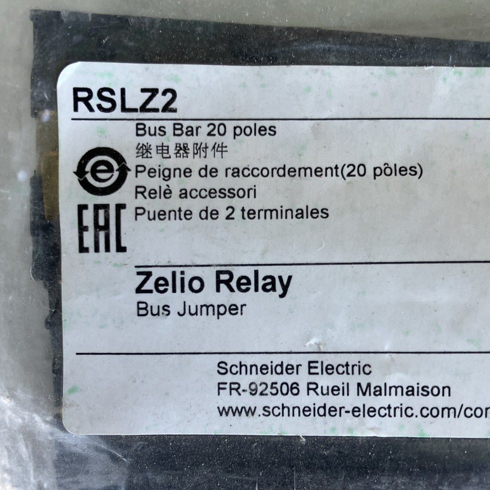 Schneider Electric Zelio Relay Bus Jumper, 20 Poles, 10-Pack, RSLZ2