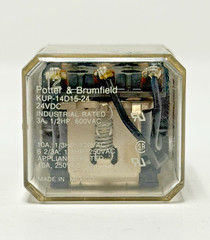 POTTER AND BRUMFIELD POWER RELAY, KUP-14D15-24, 600 VAC, W/ RELAY BASE SL 711