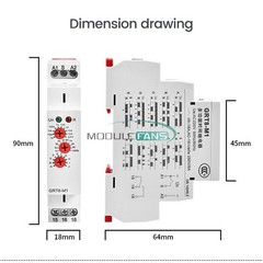 On Delay Off Delay Timer Delay Relay Time Cycler Switch 16A AC/DC12V-240V AC220V