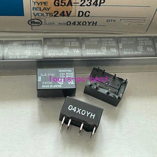 1Pc G5A-234P 24VDC Power Relays 8Pins 0.5A 80VAC