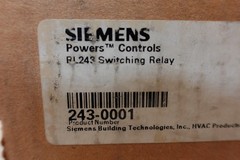 Siemens Powers Controls 243-0001 RL243 Pneumatic Switching Relay, Pilot-Operated