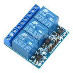 3-Channel Relay Module With Optocoupler Isolation Compatible 3.3V 5V Signal