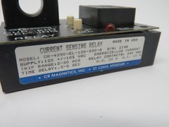 CR Magnetics CR4390-EL-120-330-A Current Sensing Relay 120V AC NEW