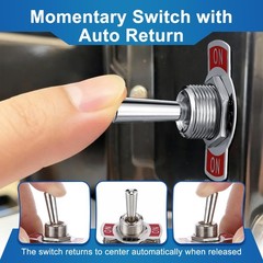 12V Forward Reverse Relay Module, Momentary Toggle Switch, 3 Way Toggle Switc…