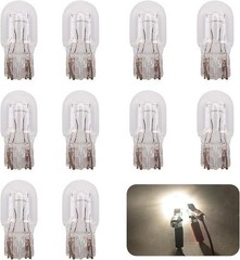 10-Pack T20 7443 Dual Filament Bulbs, 3800K Ultra Bright White 12V 5W Replacemen