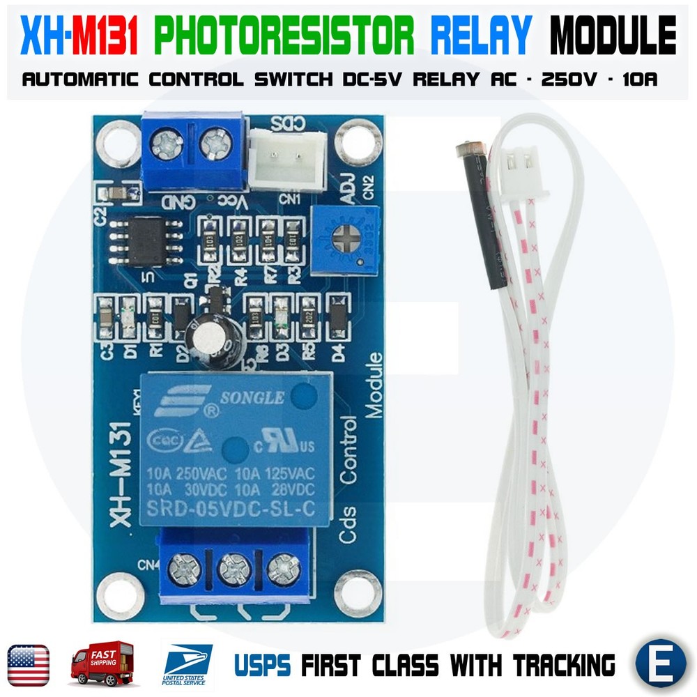XH-M131 DC 5V Light Control Switch Photoresistor Relay Automatic Control Module
