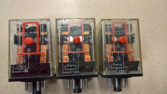 Lot of 3pcs Omron MK2PN-S Octal Relay DPDT 120VAC coil LED Indicator Test Button