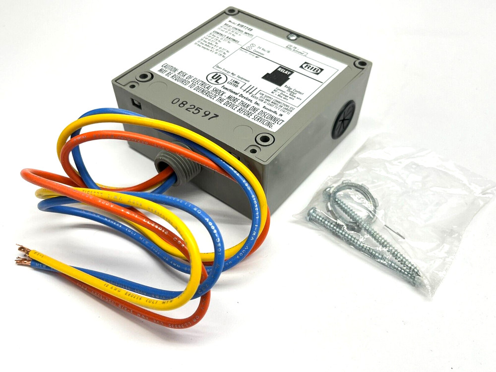 Functional Devices RIBT24B Power Relay SPDT 20A 24V NEMA 1 08597