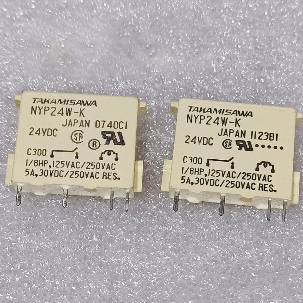 10pcs Power Relay 5A 24VDC 4 Pins NYP24W-K Fast Shipping