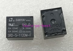 10Pcs SANYOU SRD-S-112DM-F 15A 125VAC Power Relay 4 Pins